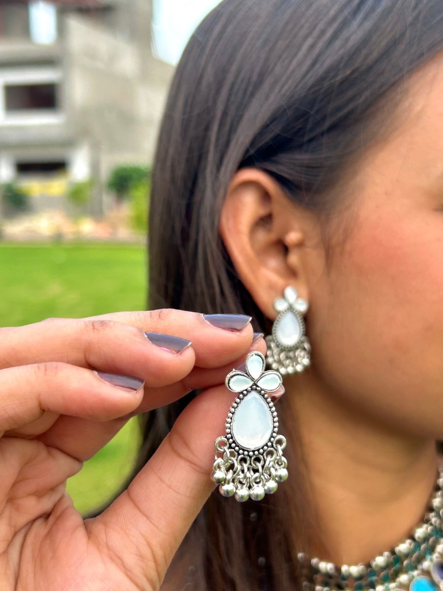 12 - Piece Oxidized Earrings Set + Free Jewelry Box - Flaunt